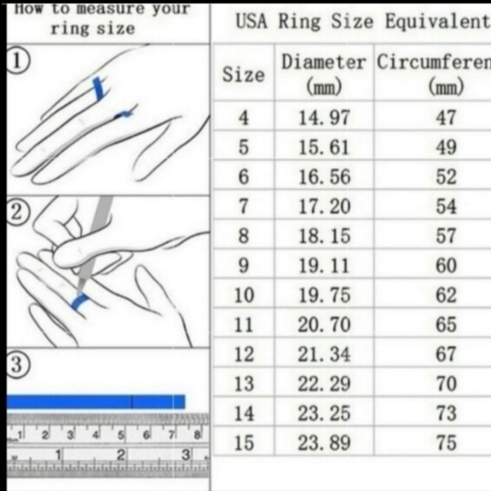 New 18k Gold Ss Baguette Cut Cubic Zirconia Ring Sizes 6, 7, 8 - Picture 8 of 9